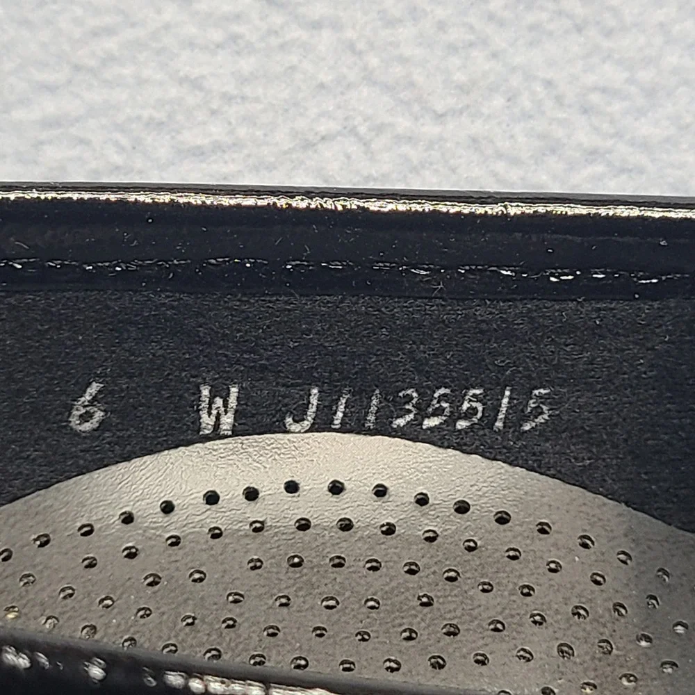 SAS Metro-P Loafers Womens 6W Black Excellent Patent Leather Horsebit Slip On